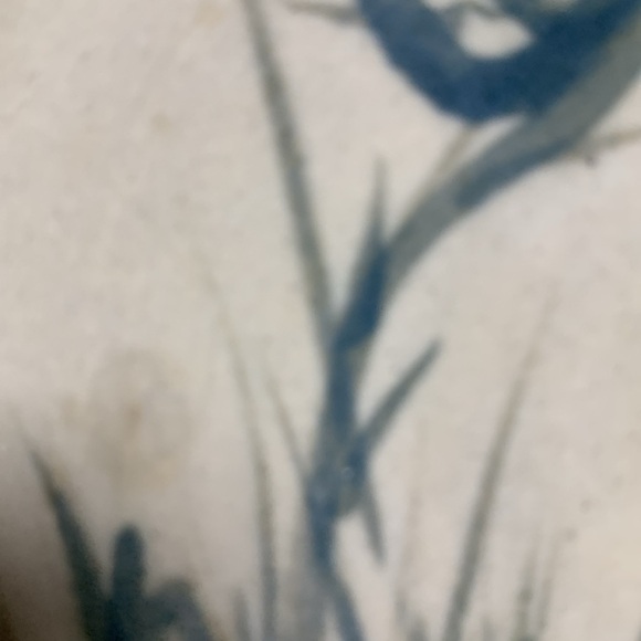 Fiddlehead pottery plate. - Picture 2 of 4